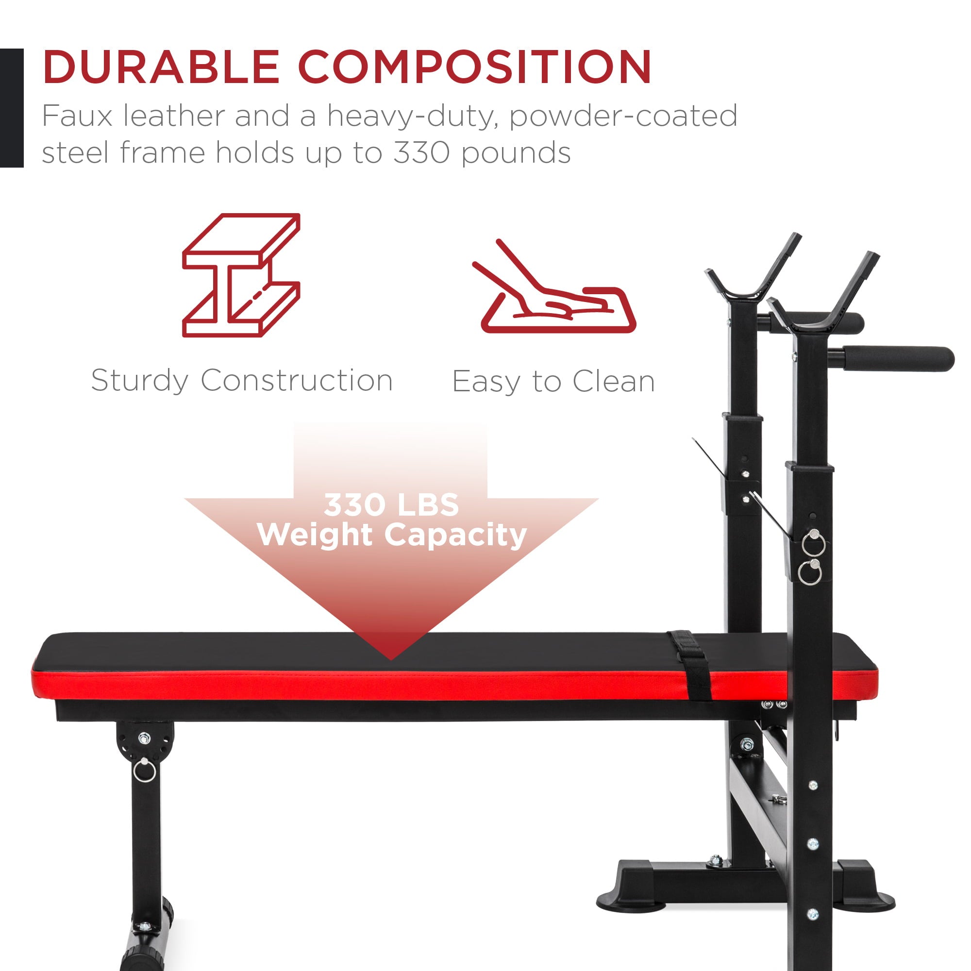 Adjustable Weight Bench with 330 Lbs.